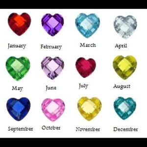 🔴Authentic Origami Owl Birthstones Hearts